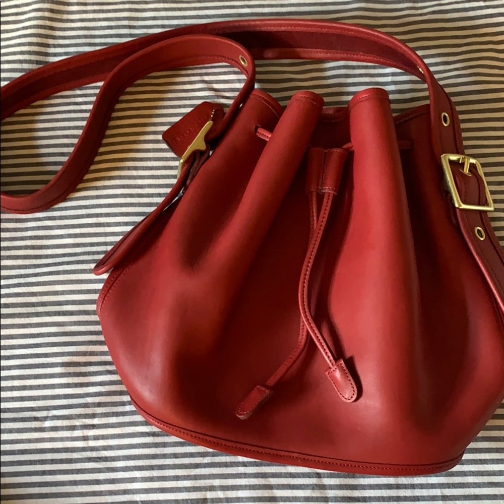 Coach drawstring bucket bag
